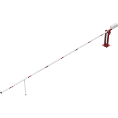 Access barrier with counterweight | and swing post | clear width: 7000 mm | with Euro profile cylinder lock